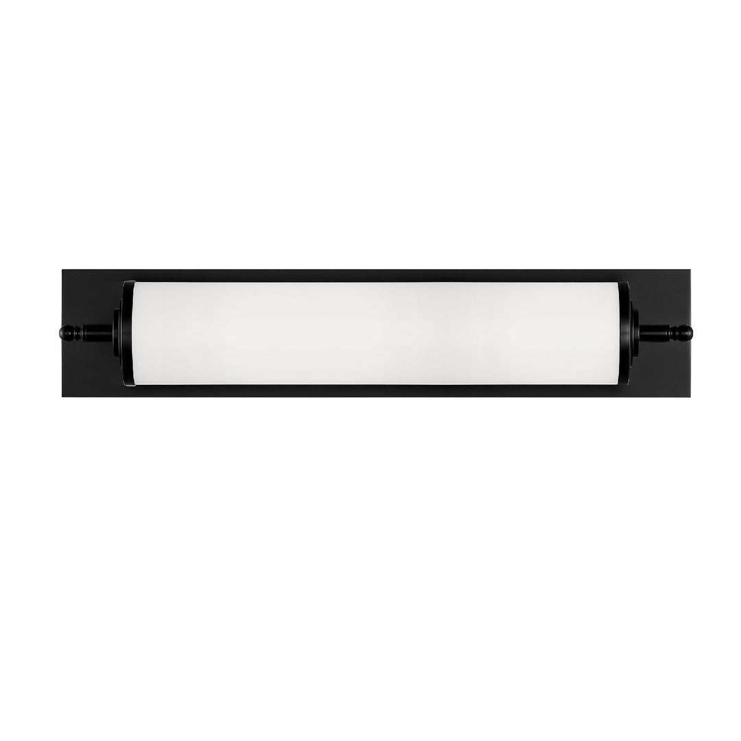 Foster 1 Light Matte Black Bathroom Vanity