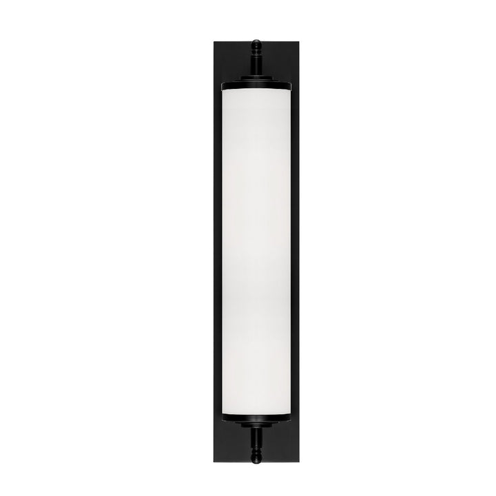 Crystorama Foster 1 Light Matte Black Bathroom Vanity