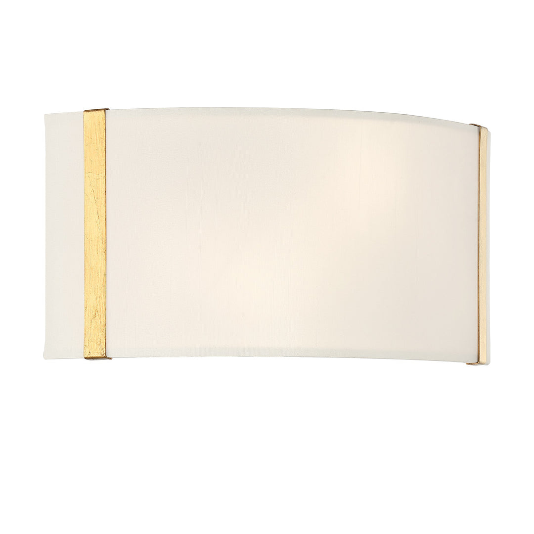 Crystorama Fulton 2 Light Antique Gold Sconce