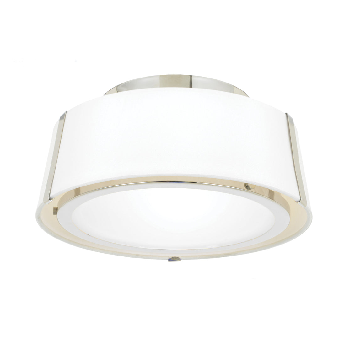 Fulton 2 Light Antique Gold Semi Flush Mount