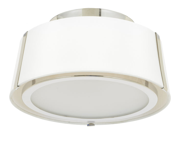 Crystorama Fulton 2 Light Antique Gold Semi Flush Mount