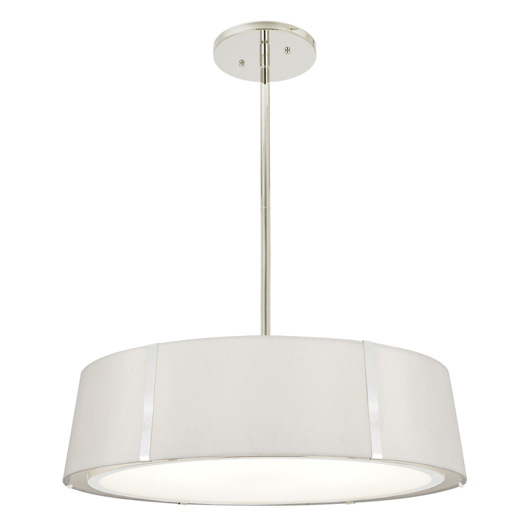 Fulton 6 Light Antique Gold Semi Flush Mount