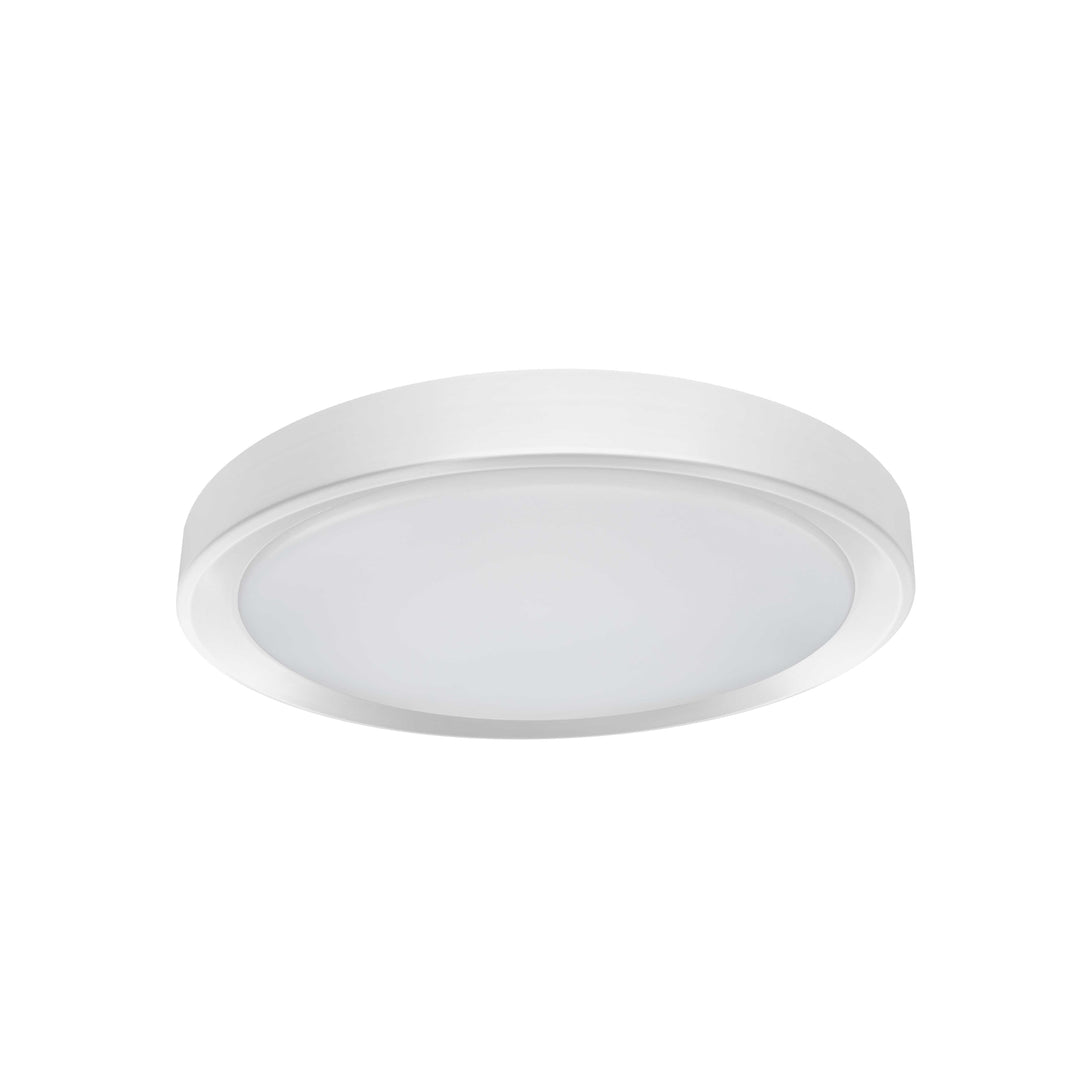 Dainolite 24W Flushmount Aged Brass with White Diffuser