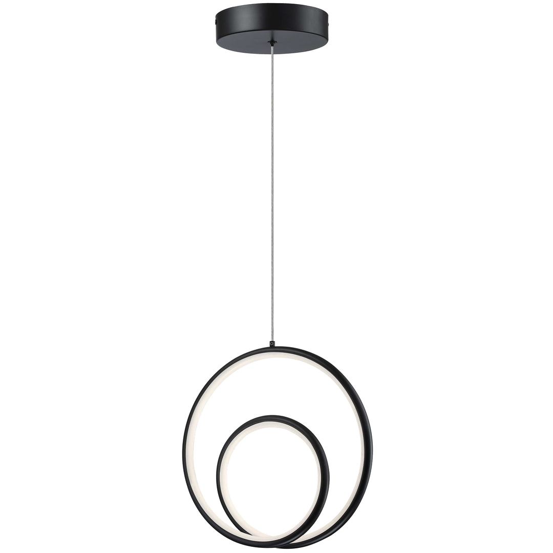 Dainolite 22W Pendant, Aged Brass w/ White Silicone Diffuser