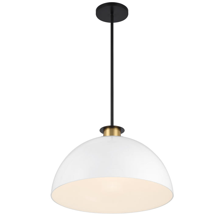 Crystorama Gigi 1 Light Black + Aged Brass Chandelier