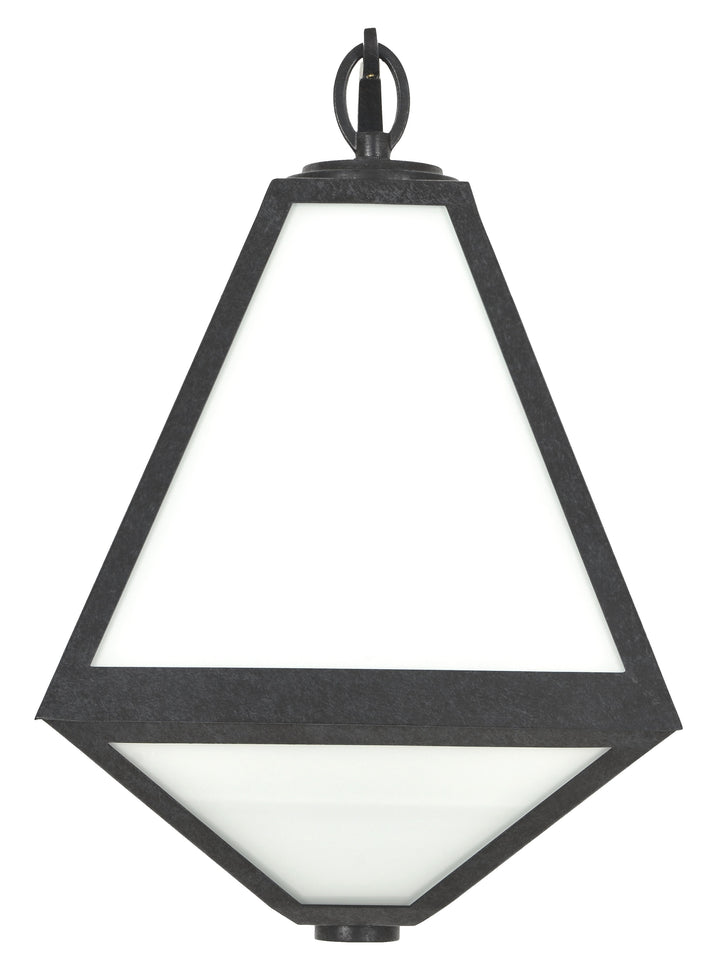 Crystorama Brian Patrick Flynn Glacier 1 Light Black Charcoal Outdoor Sconce