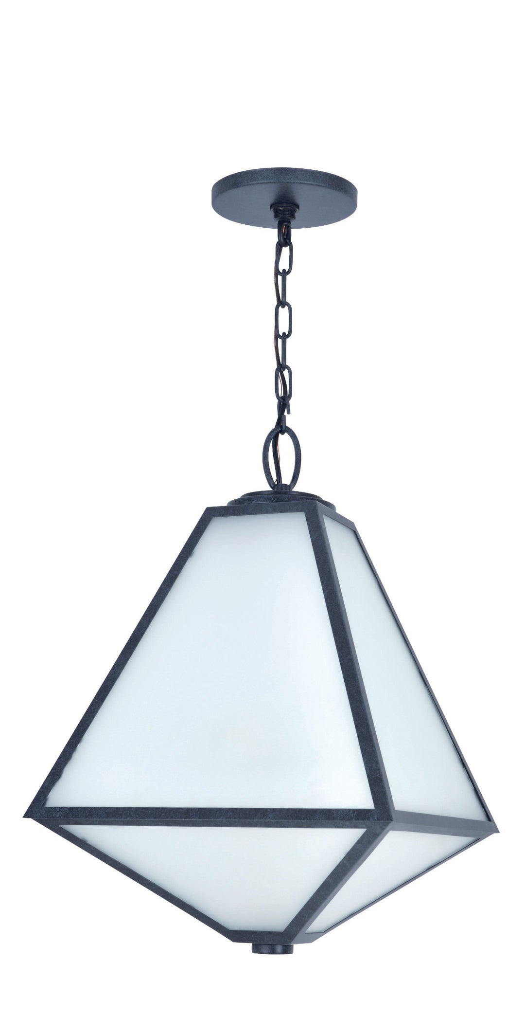 Crystorama Brian Patrick Flynn Glacier 3 Light Black Charcoal Outdoor Pendant