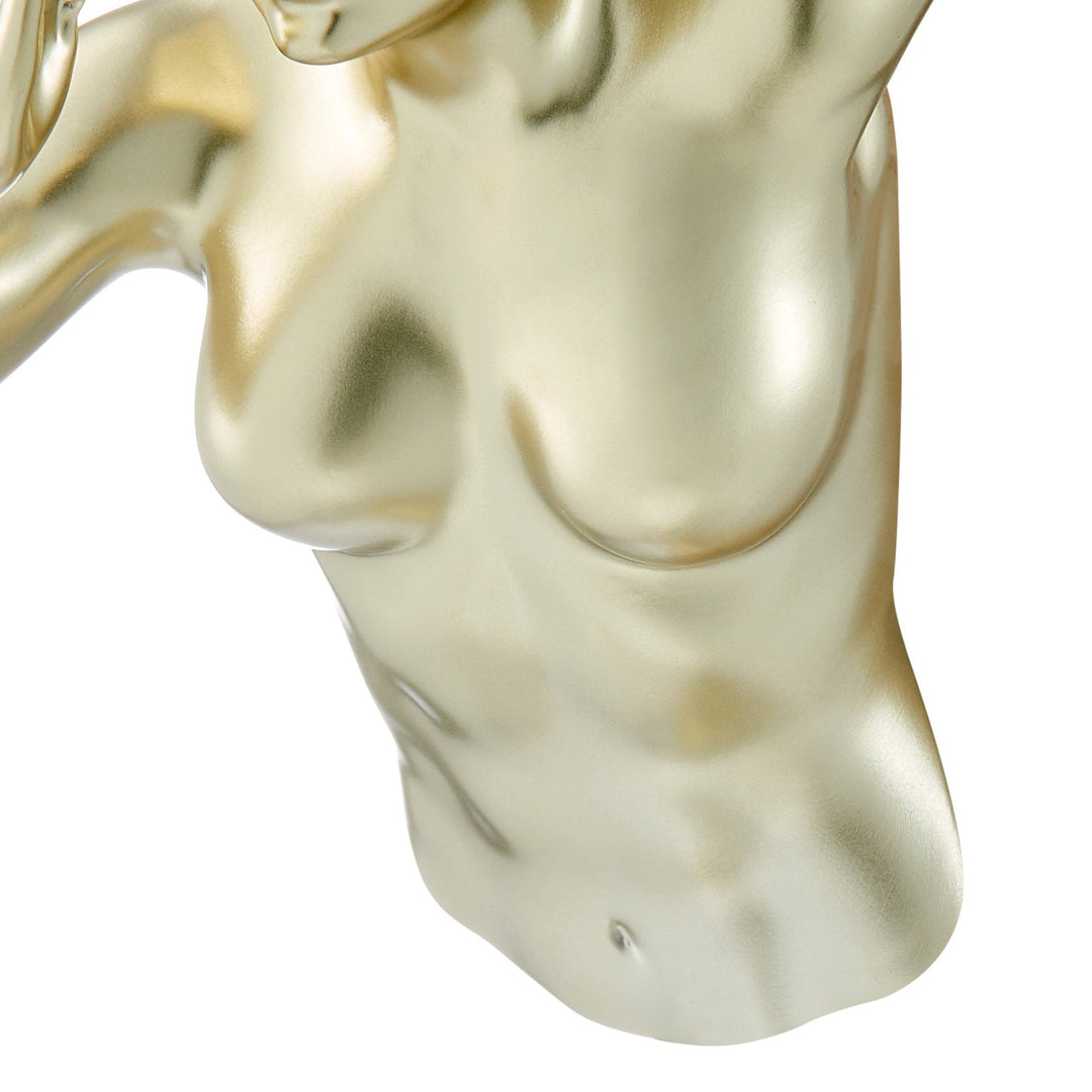 Gold Wall Runner 13" Woman Sculpture