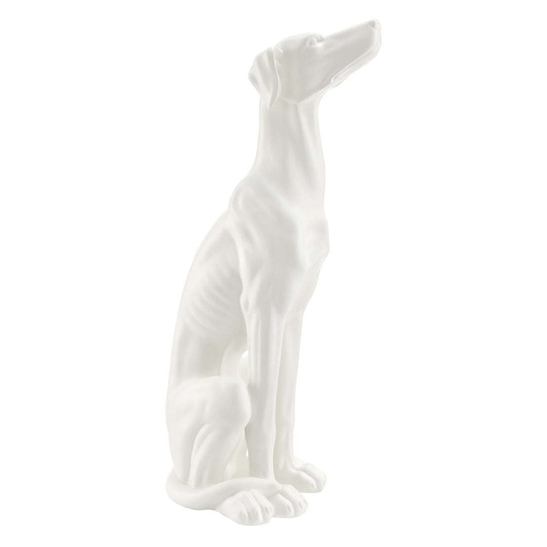 Greyhound Sculpture // Matte White