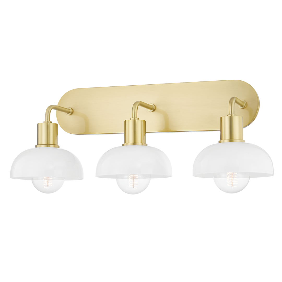 Kyla 3 Light Bath And Vanity - Aged Brass