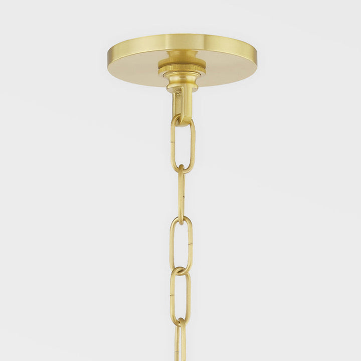 Olivia 5 Light Chandelier - Aged Brass