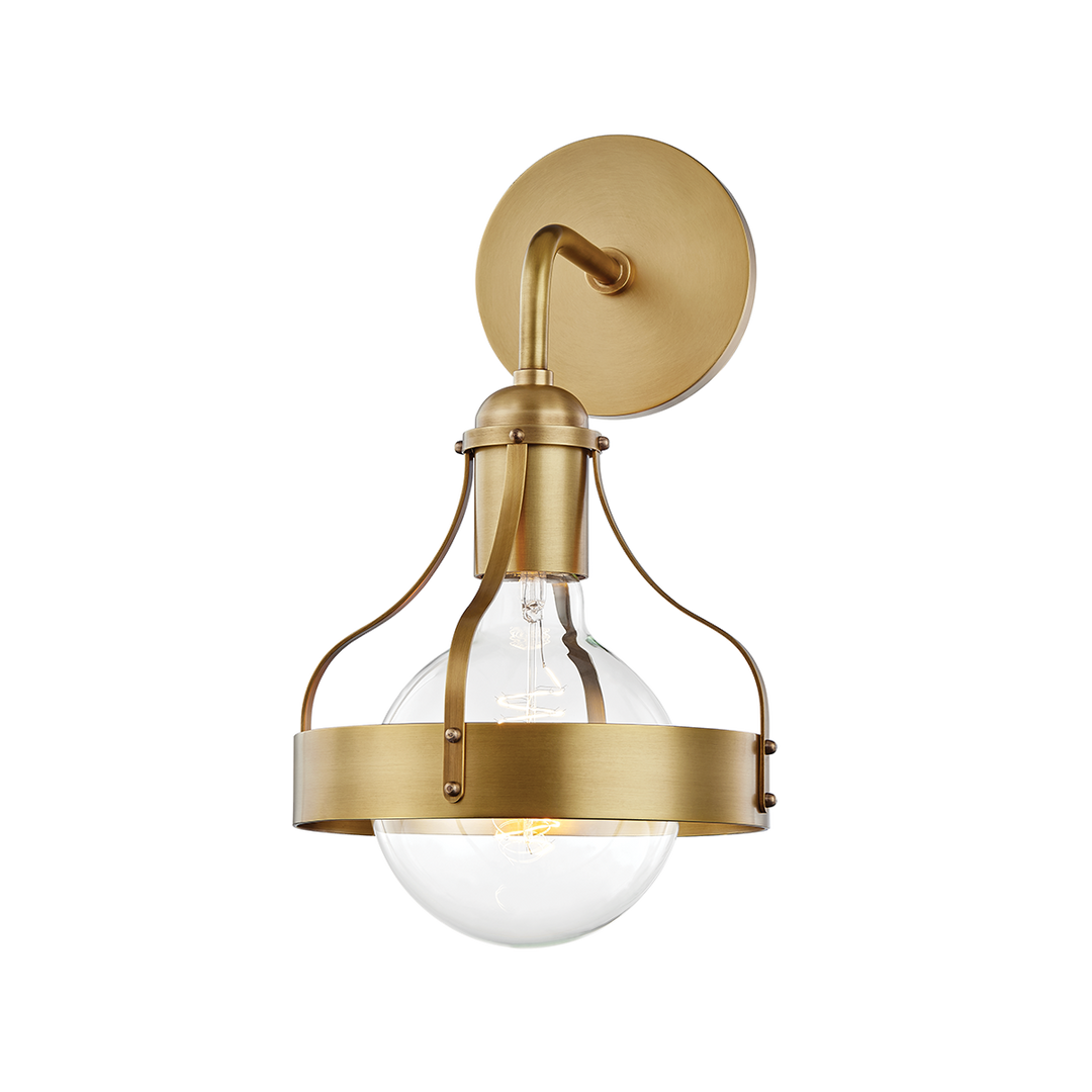 Violet Wall Sconce 13" - Aged Brass