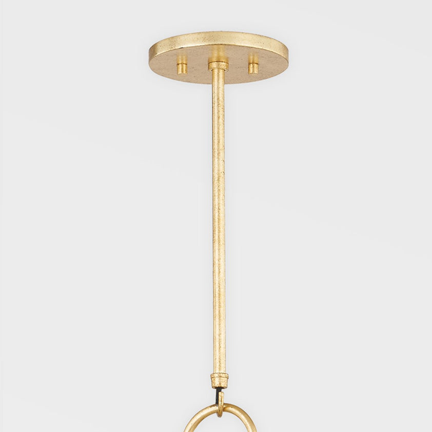 Mallory 4 Light Large Pendant - Gold Leaf