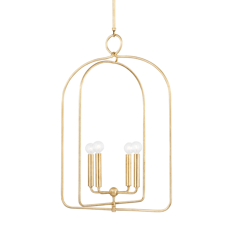 Mallory 4 Light Large Pendant - Gold Leaf