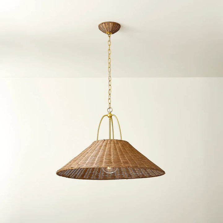 Davida Pendant, Aged Brass (AGB) - 30"