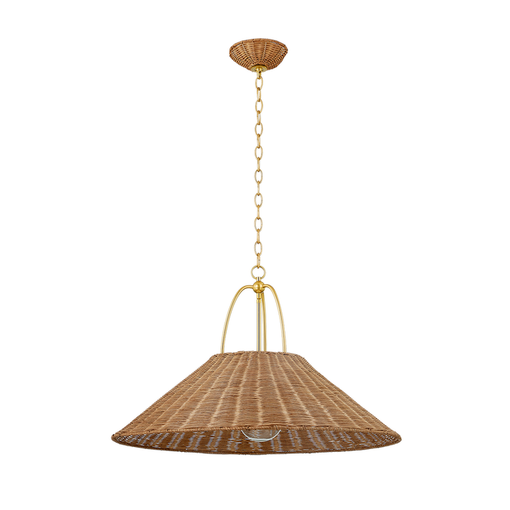 Davida Pendant, Aged Brass (AGB) - 30"