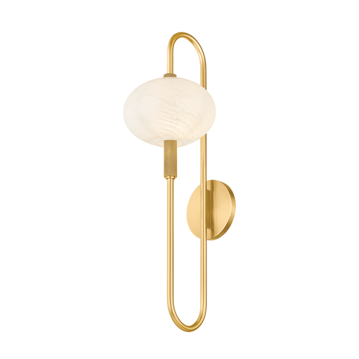 Delphine Wall Sconce, Aged Brass