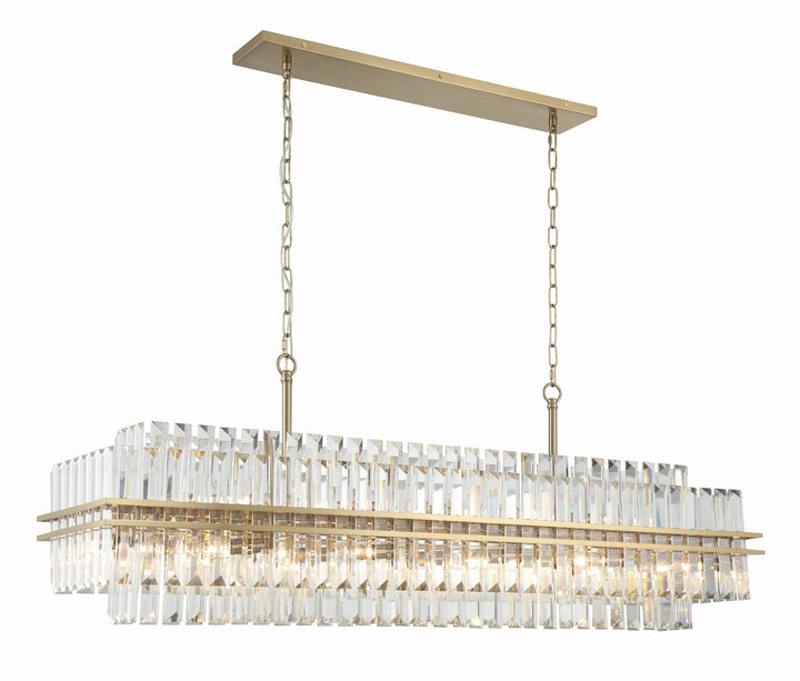 Hayes 16 Light Aged Brass Chandelier