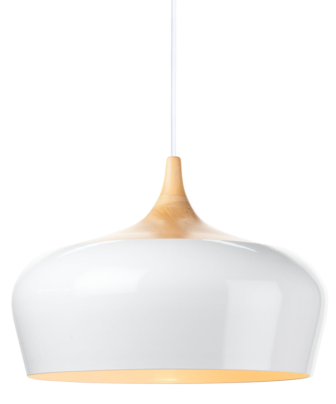 Liam Pendant Lighting - White, 18in