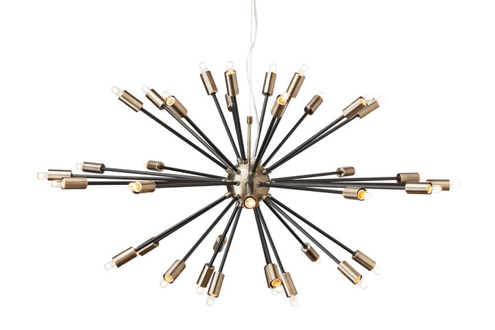 Vladimir Pendant Lighting - Antique Brass and Matte Black