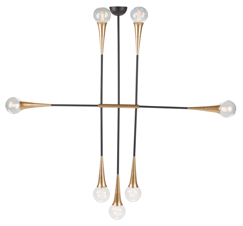 Tristan Pendant Lighting - Black, 55.5in