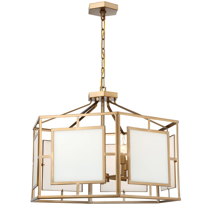 Crystorama Libby Langdon Hillcrest 6 Light Vibrant Gold Chandelier