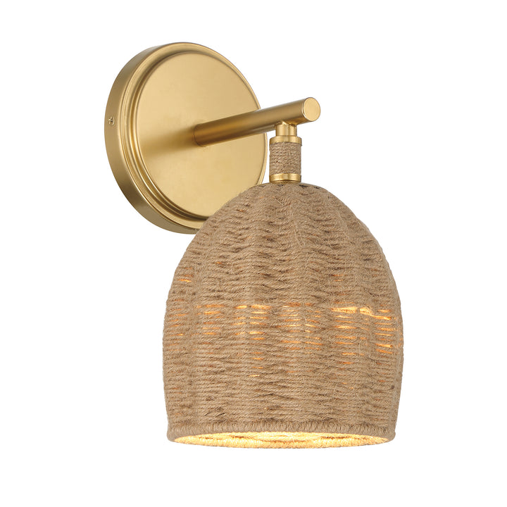 Crystorama Jace 1 Light Soft Gold Sconce