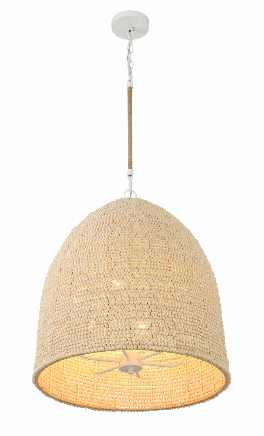 Crystorama Jasper 6 Light Matte White Chandelier