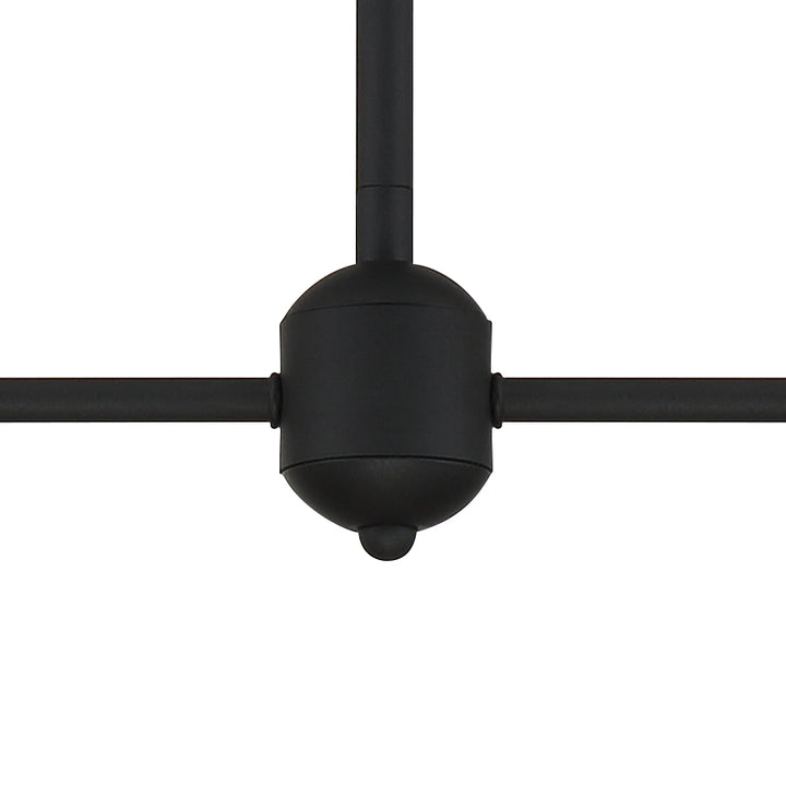 Crystorama Keenan 4 Light Black Forged Chandelier