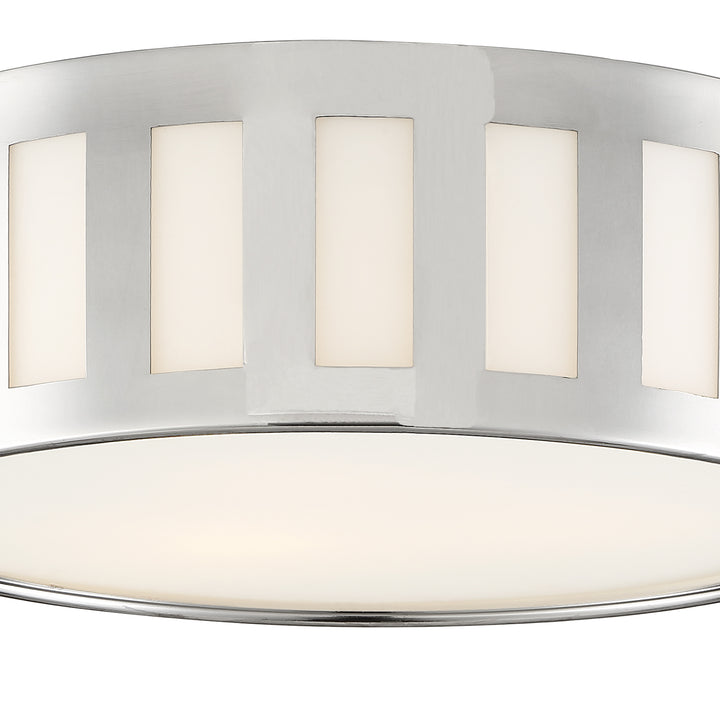 Crystorama Kendal 3 Light Black Forged Flush Mount