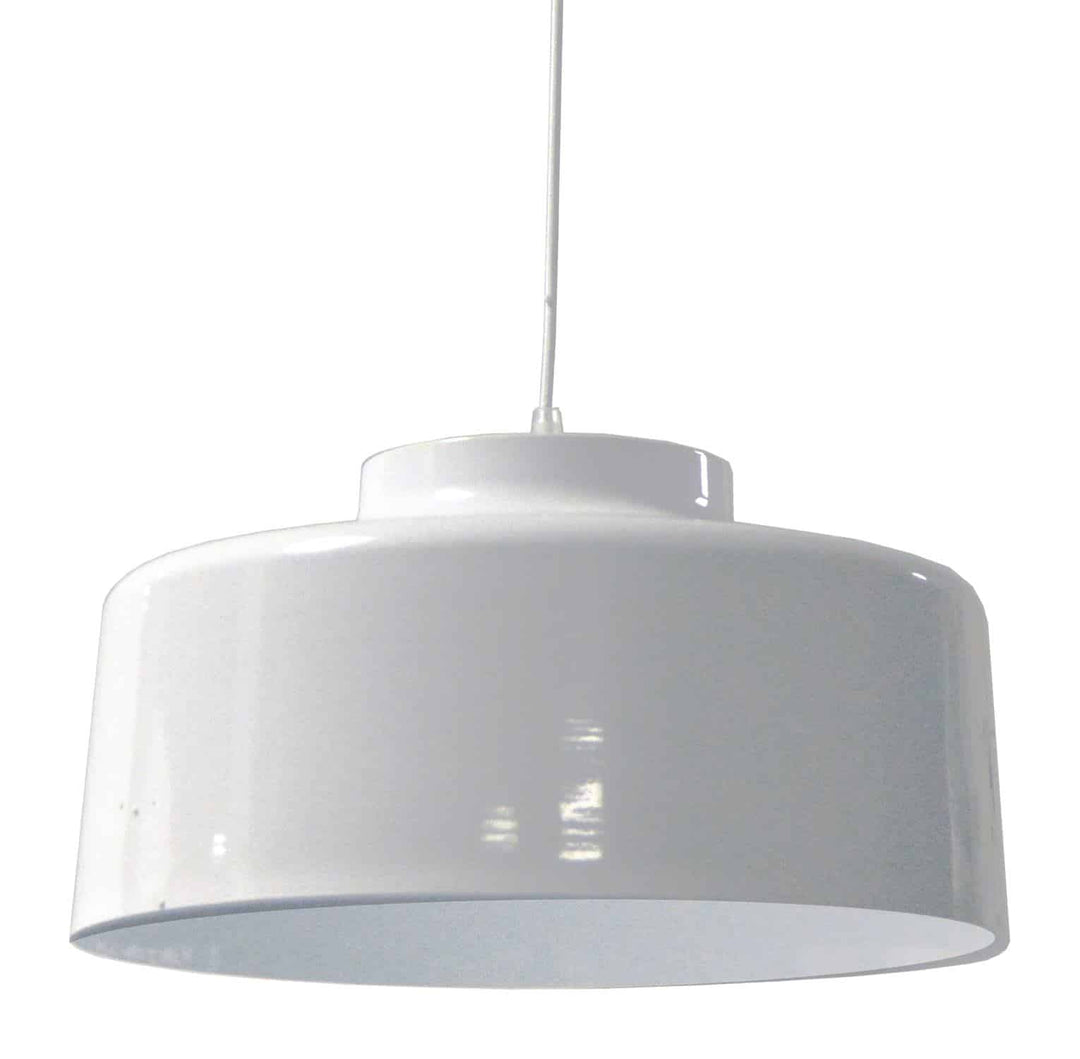 Dainolite 1 Light Metal Pendant, Black and Gold Finish