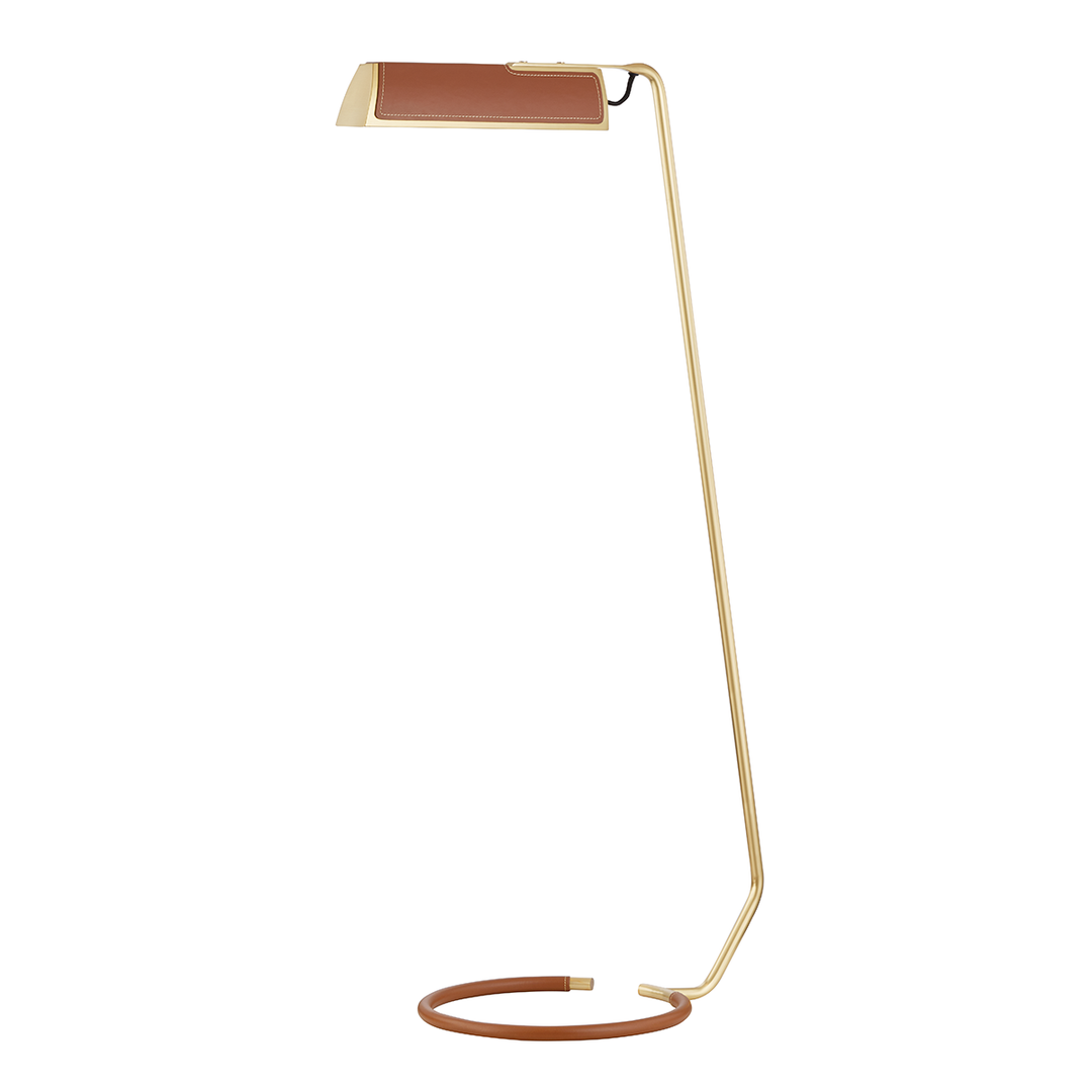 Holtsville Floor Lamp - Aged Brass