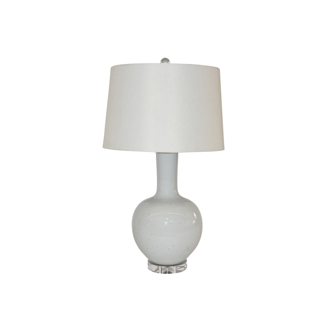 Busan White Globular Vase Small Lamp