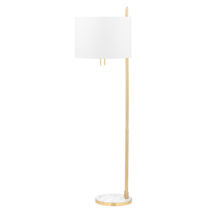 Remsen Floor Lamp - Aged Brass