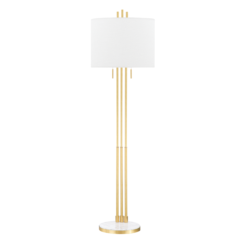 Remsen Floor Lamp - Aged Brass