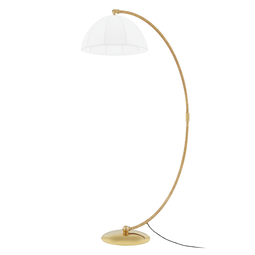 Montague Floor Lamp - Aged Brass