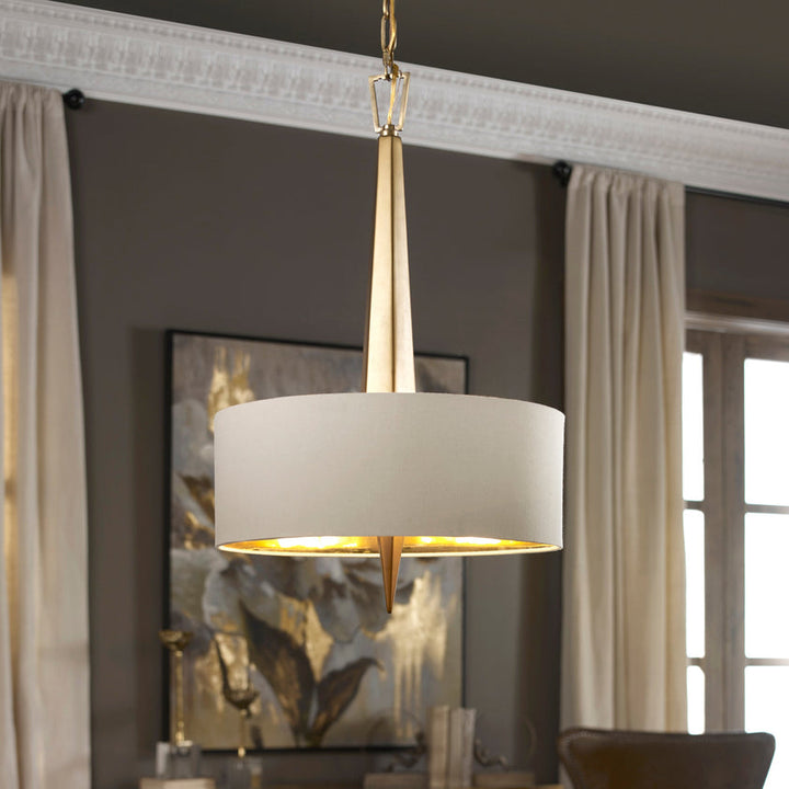 Obeliska 3 Light Gold Chandelier