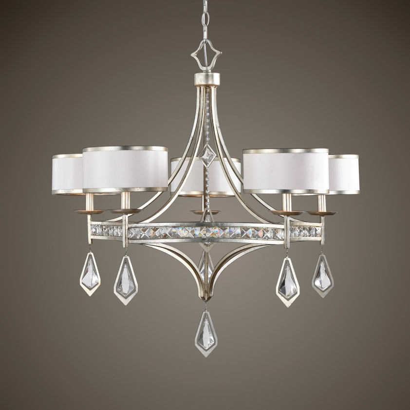 Tamworth 5 Light Silver Champagne Chandelier