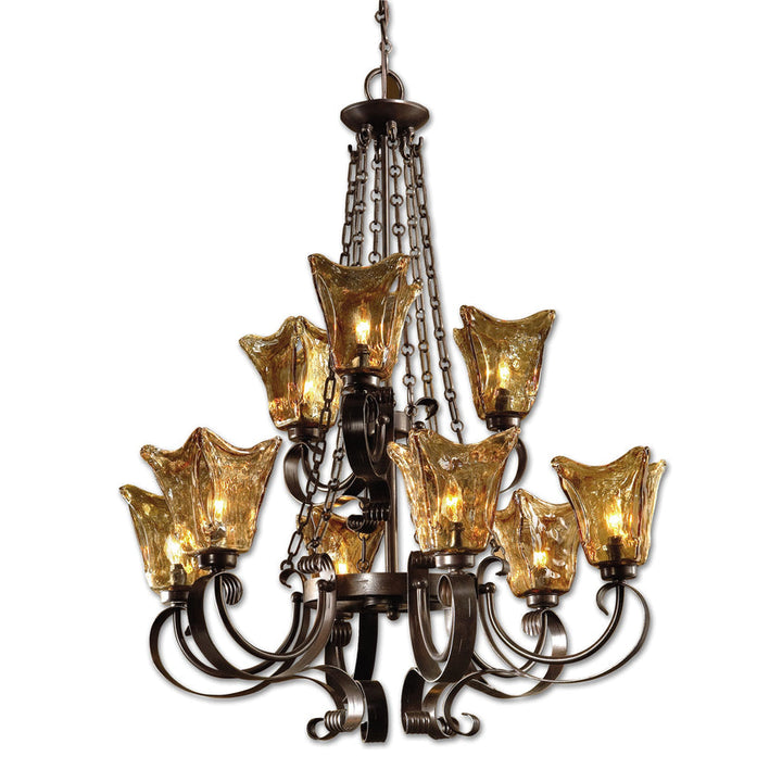 Vetraio 9Lt Oil Rubbed Bronze Chandelier