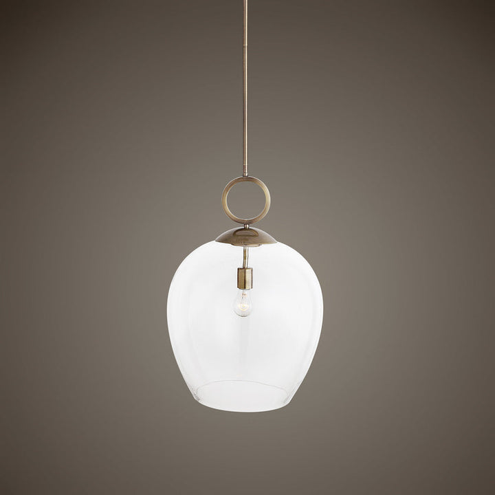 Calix Large Blown Glass 1 Light Pendant