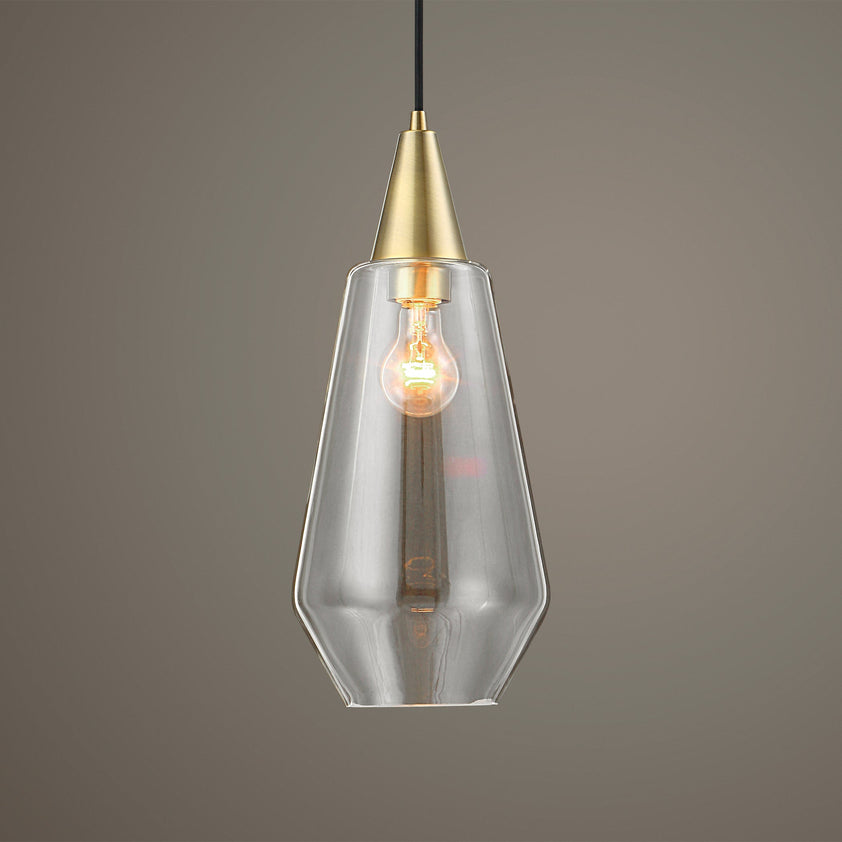 Eichler Antique Brass 1 Light Mini Pendant