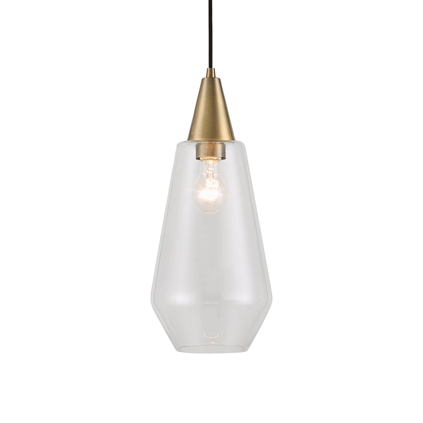 Eichler Antique Brass 1 Light Mini Pendant