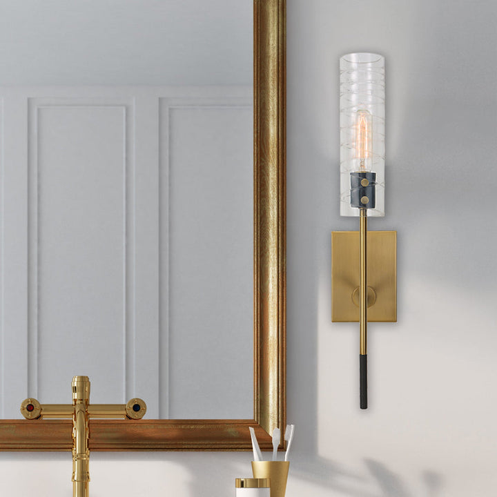 Telesto 1 Light Brass Sconce