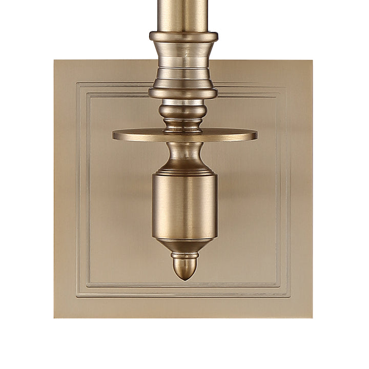 Crystorama Lloyd 1 Light Aged Brass Sconce