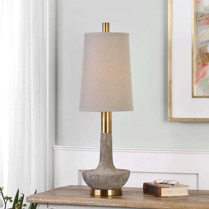 Volongo Stone Ivory Buffet Lamp