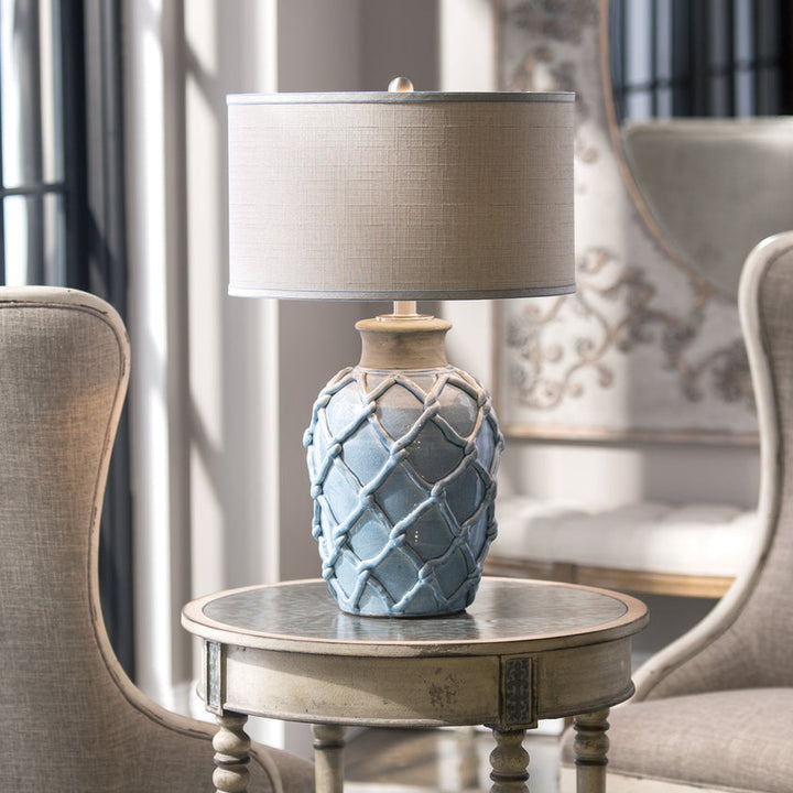 Parterre Pale Blue Table Lamp