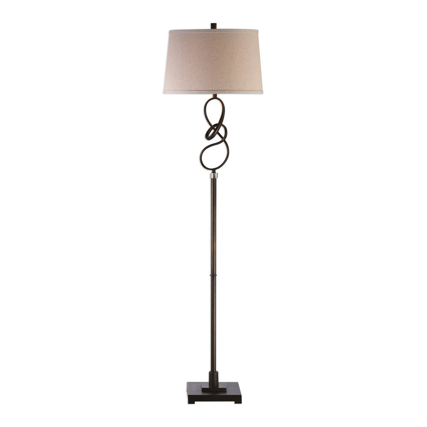 Tenley Twisted Bronze Floor Lamp