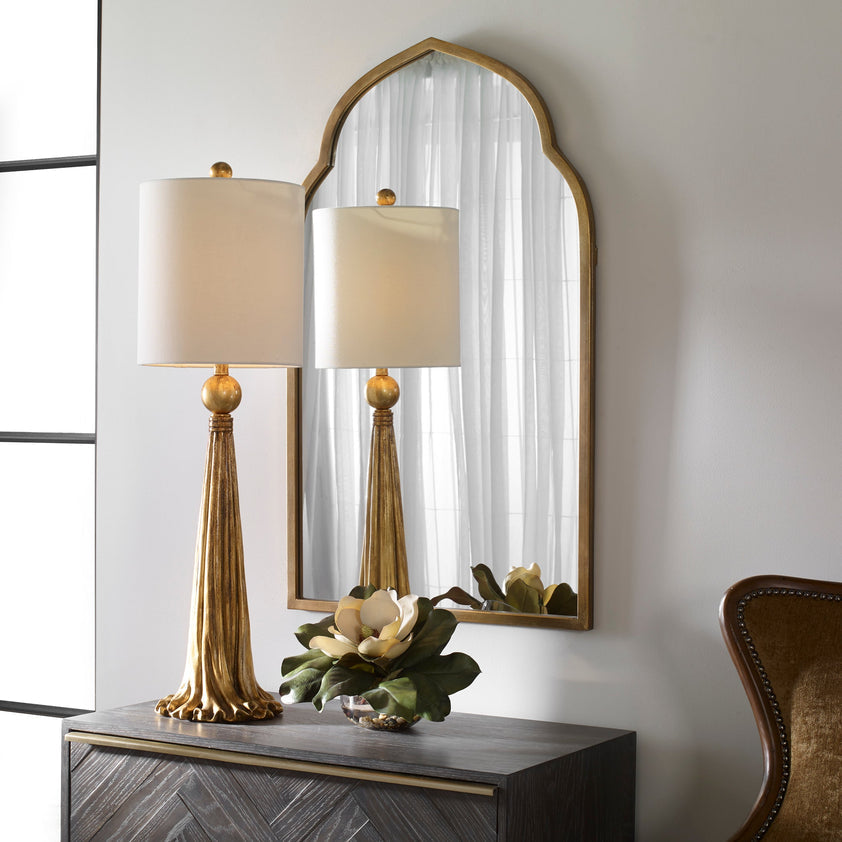 Paravani Metallic Gold Lamp