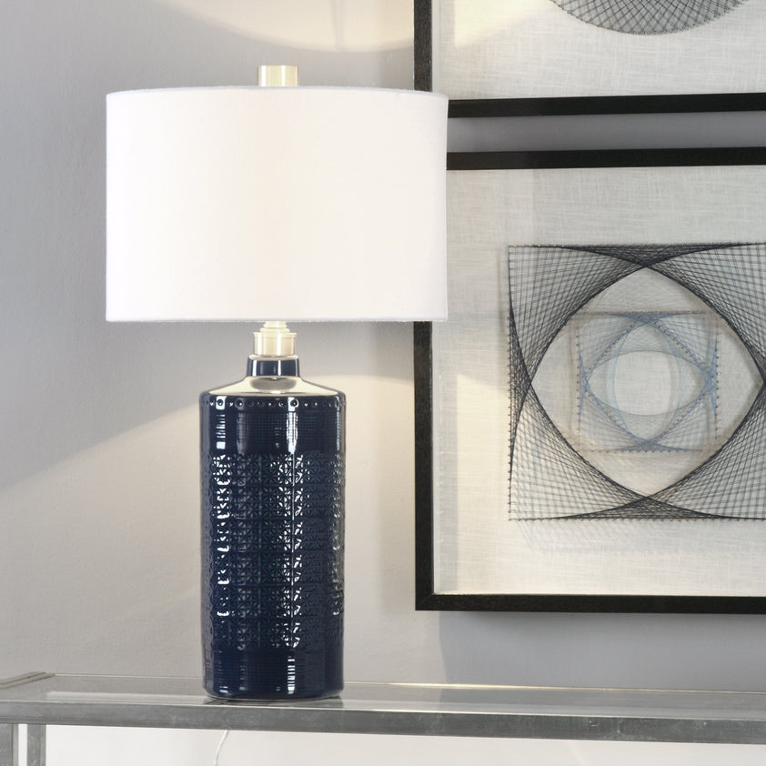 Thalia Royal Blue Table Lamp