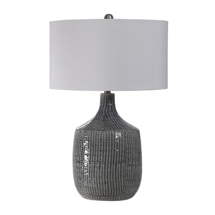 Felipe Distressed Gray Table Lamp